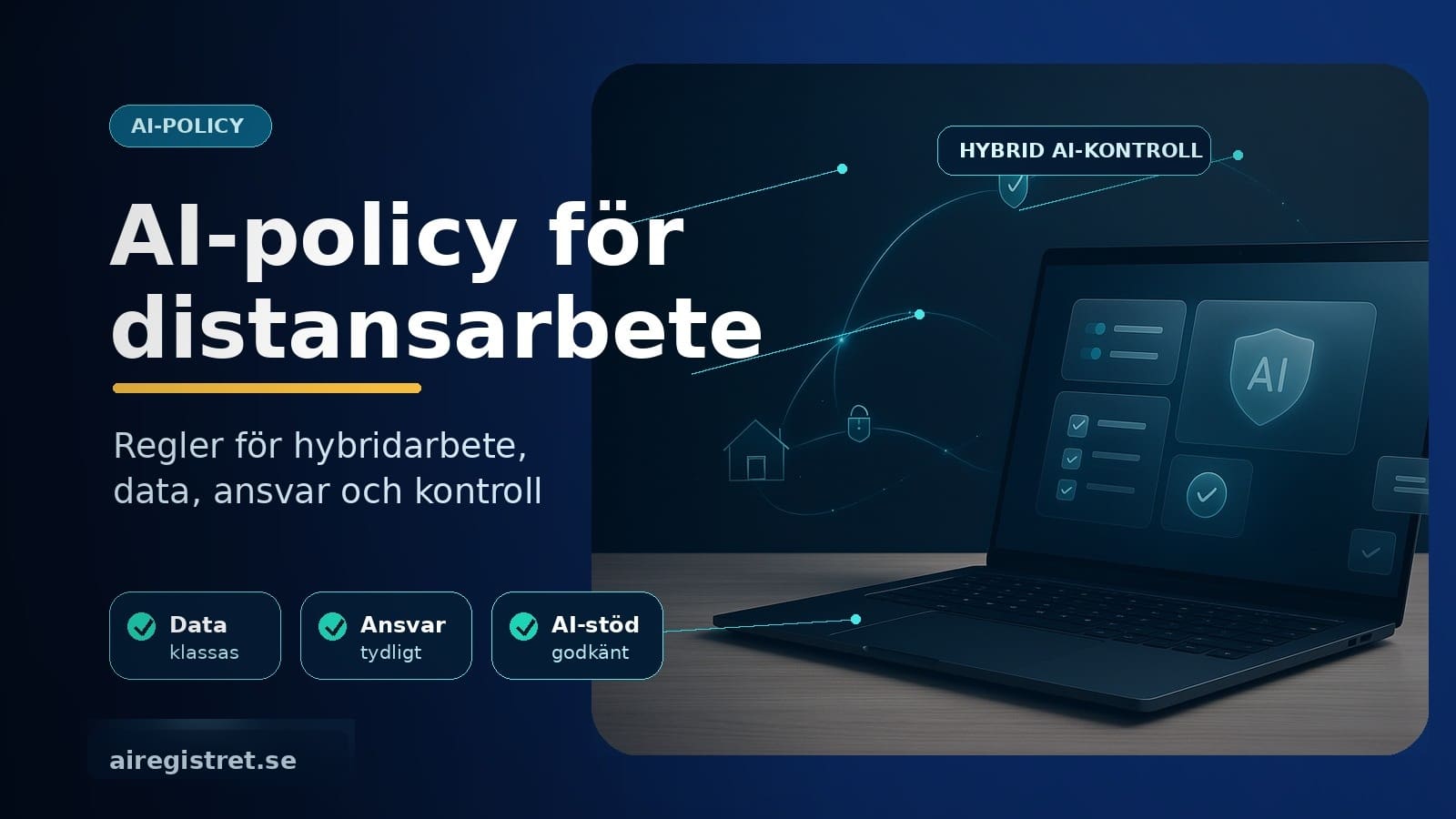 AI-policy för distansarbete och hybridarbete