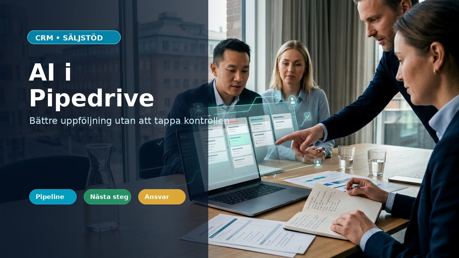AI-verktyg för Pipedrive: säljstöd och uppföljning