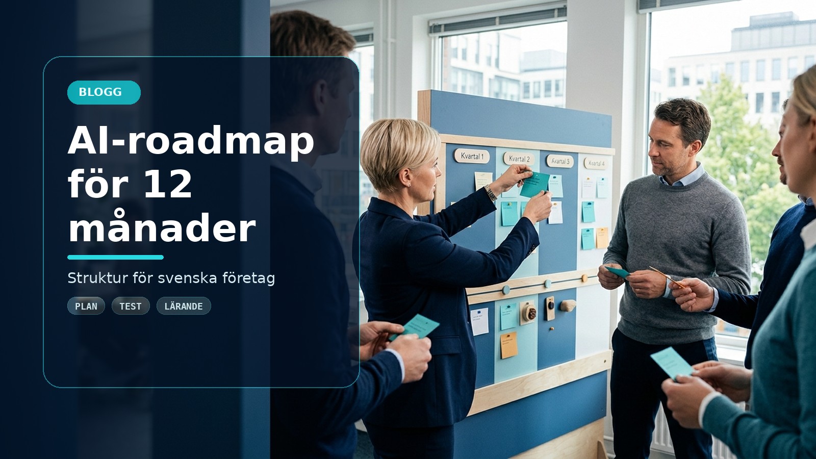 AI-roadmap för 12 månader: från test till struktur