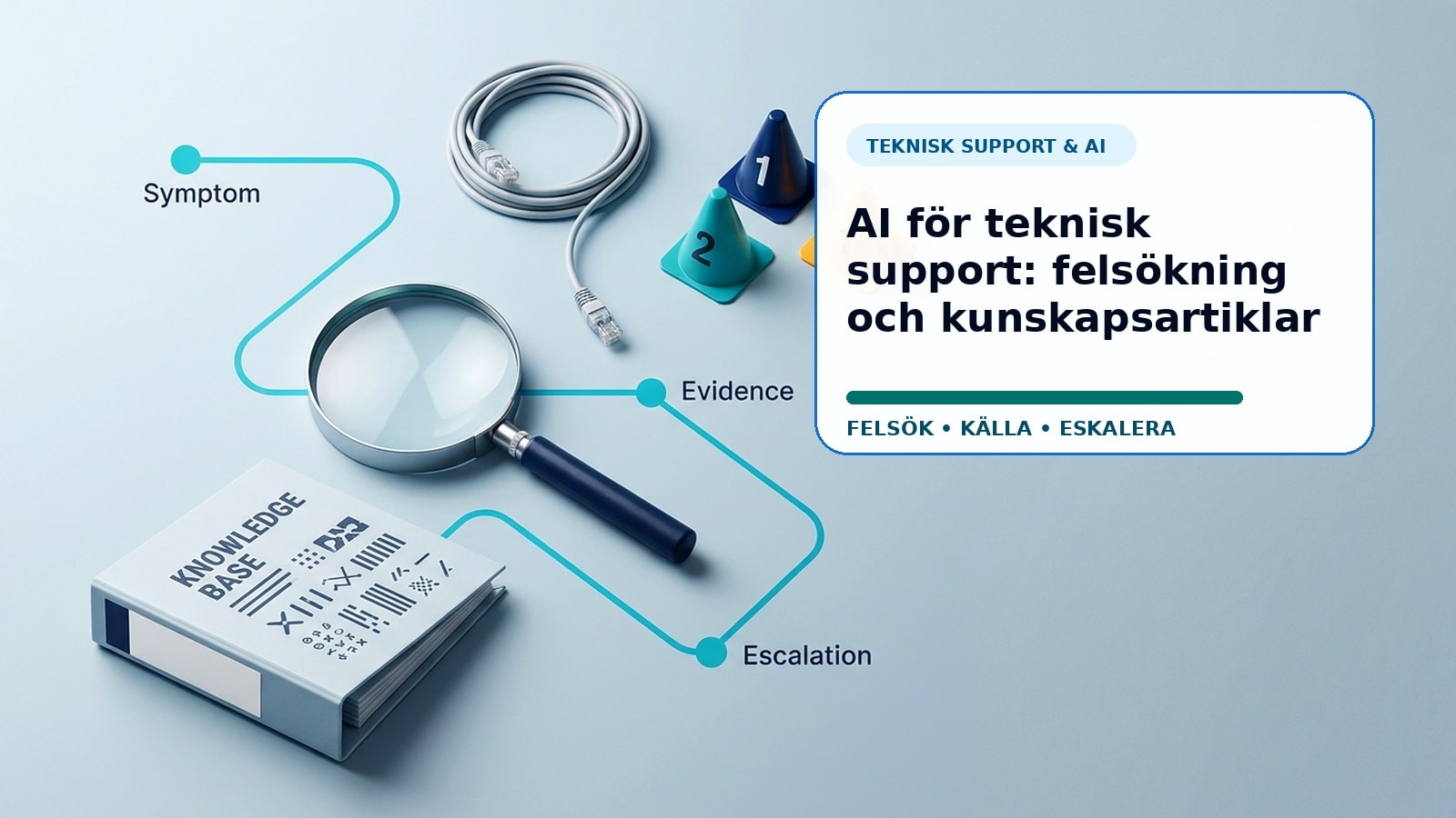 AI för teknisk support: felsökning och kunskapsartiklar