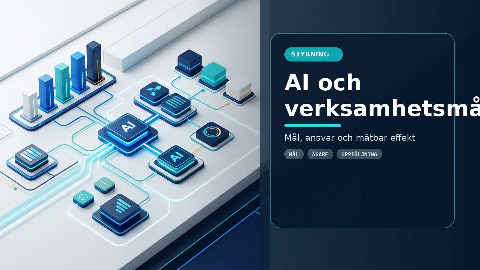 AI och verksamhetsmål: koppla initiativ till affärsnytta