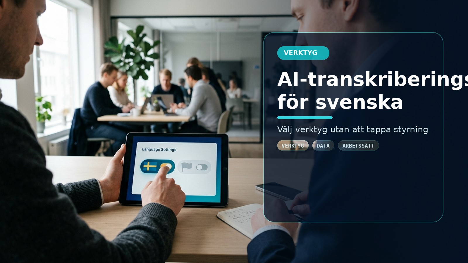 Bästa AI-transkriberingstjänsten för svenska – test och jämförelse