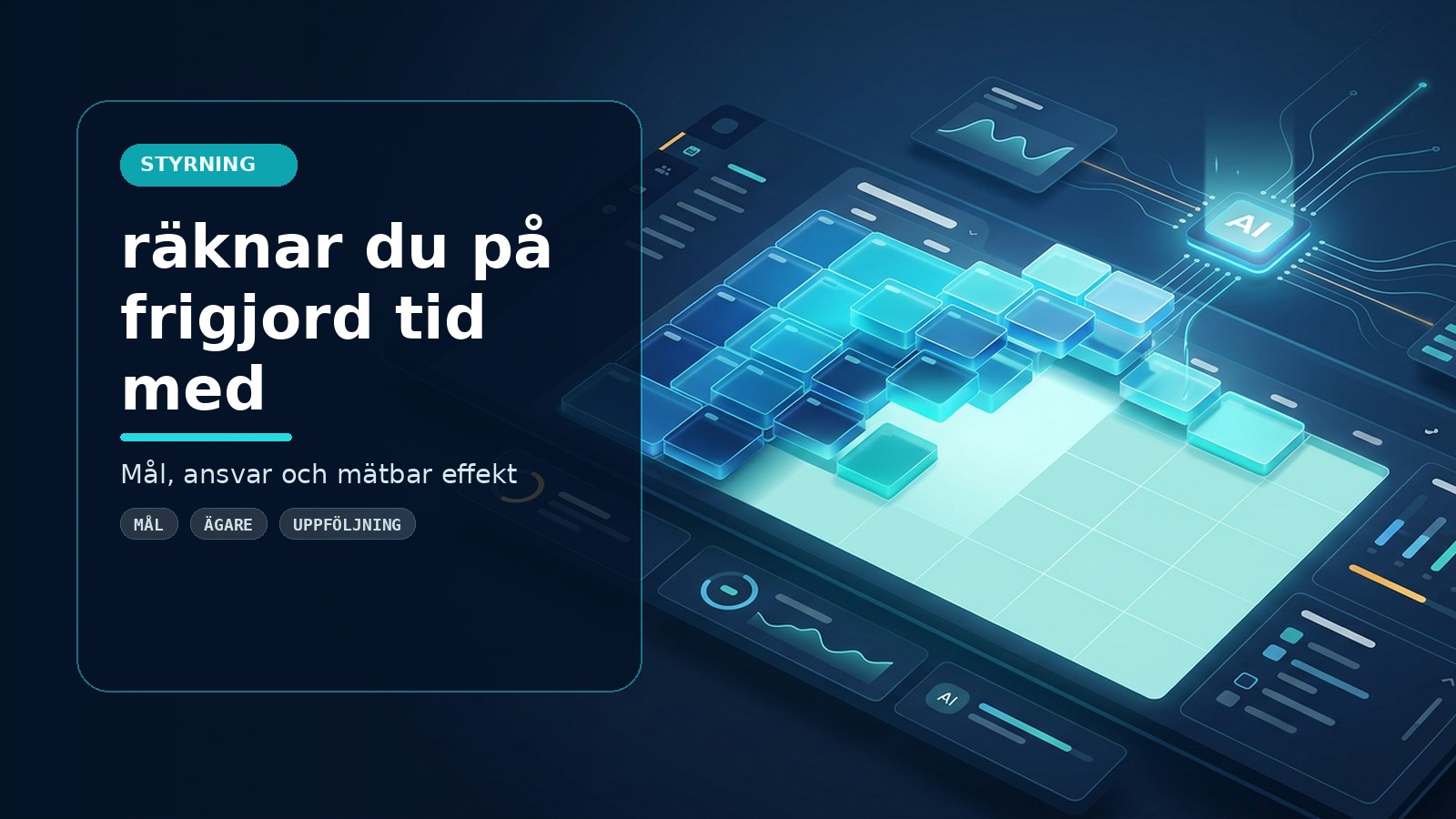 Så räknar du på frigjord tid med AI