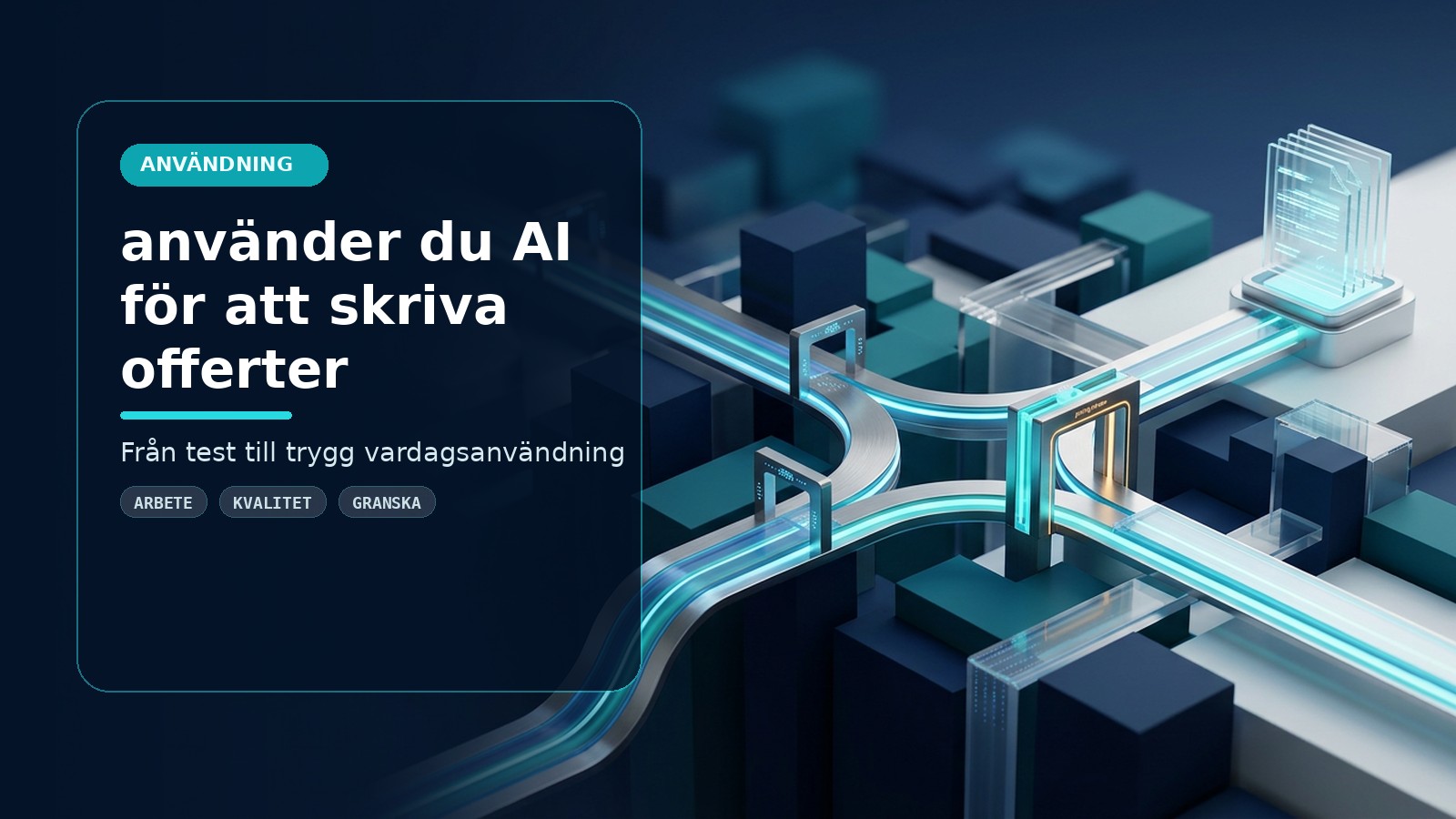 Så använder du AI för att skriva offerter snabbare